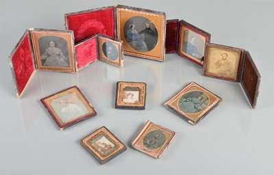 Lot 93 - A Daguerreotype and Ambrotypes