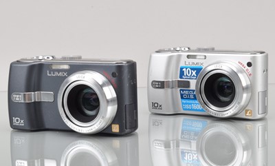 Lot 111 - Two Panasonic Lumix DMC TZ1 Digital Compact Cameras