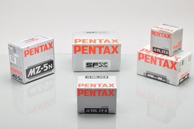 Lot 204 - Two Pentax SLR Cameras and K Mount Lenses