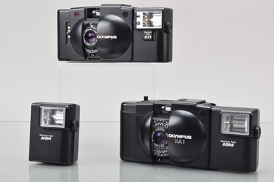 Lot 220 - Two Olympus XA Compact Cameras