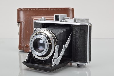 Lot 242 - An Olympus Chrome Six I Folding Camera