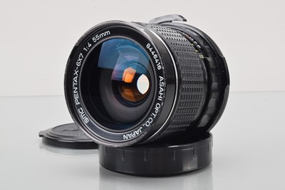 Lot 299 - An Asahi SMC Pentax 6x7 55mm f/4 Lens