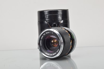 Lot 356 - A Canon FD 35m f/2 Lens