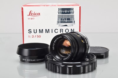 Lot 436 - A Leitz Wetzlar Summicron 50mm f/2 Lens
