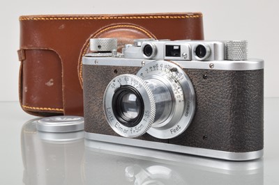 Lot 450 - A Leitz Wetzlar Leica II Model D Rangefinder Camera