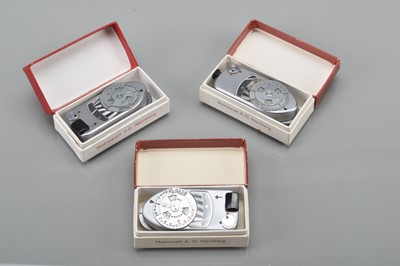 Lot 460 - Three Leica Meter MR Light Meters
