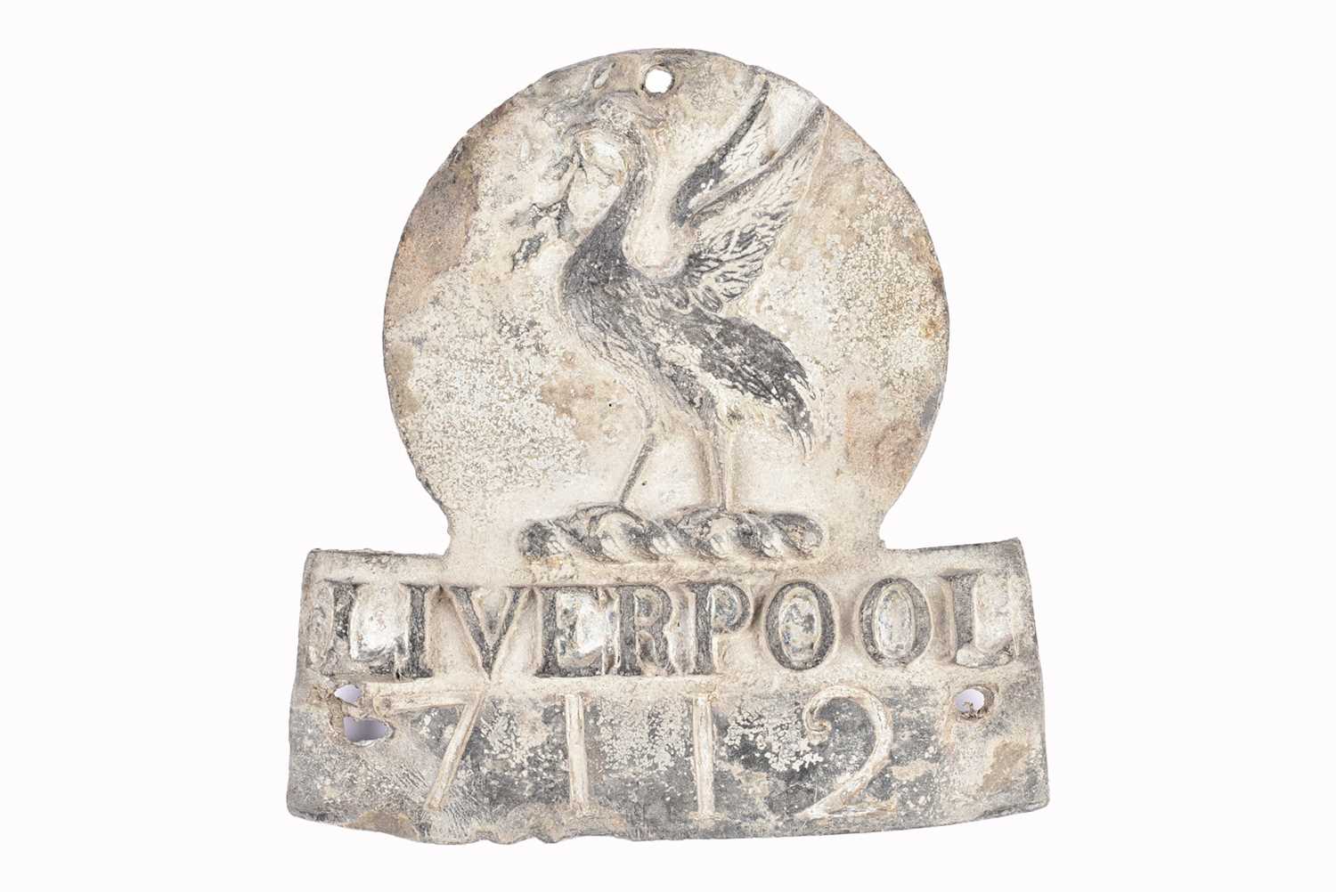Lot 24 - A 19th Century Liverpool Fire Office lead firemark