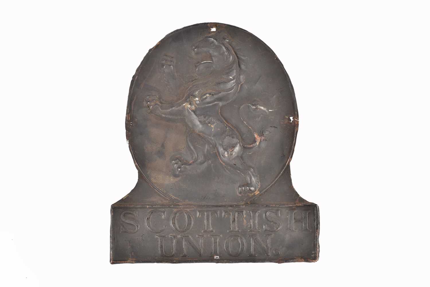 Lot 33 - A 19th Cenutry copper Scottish Union Insurance Company firemark