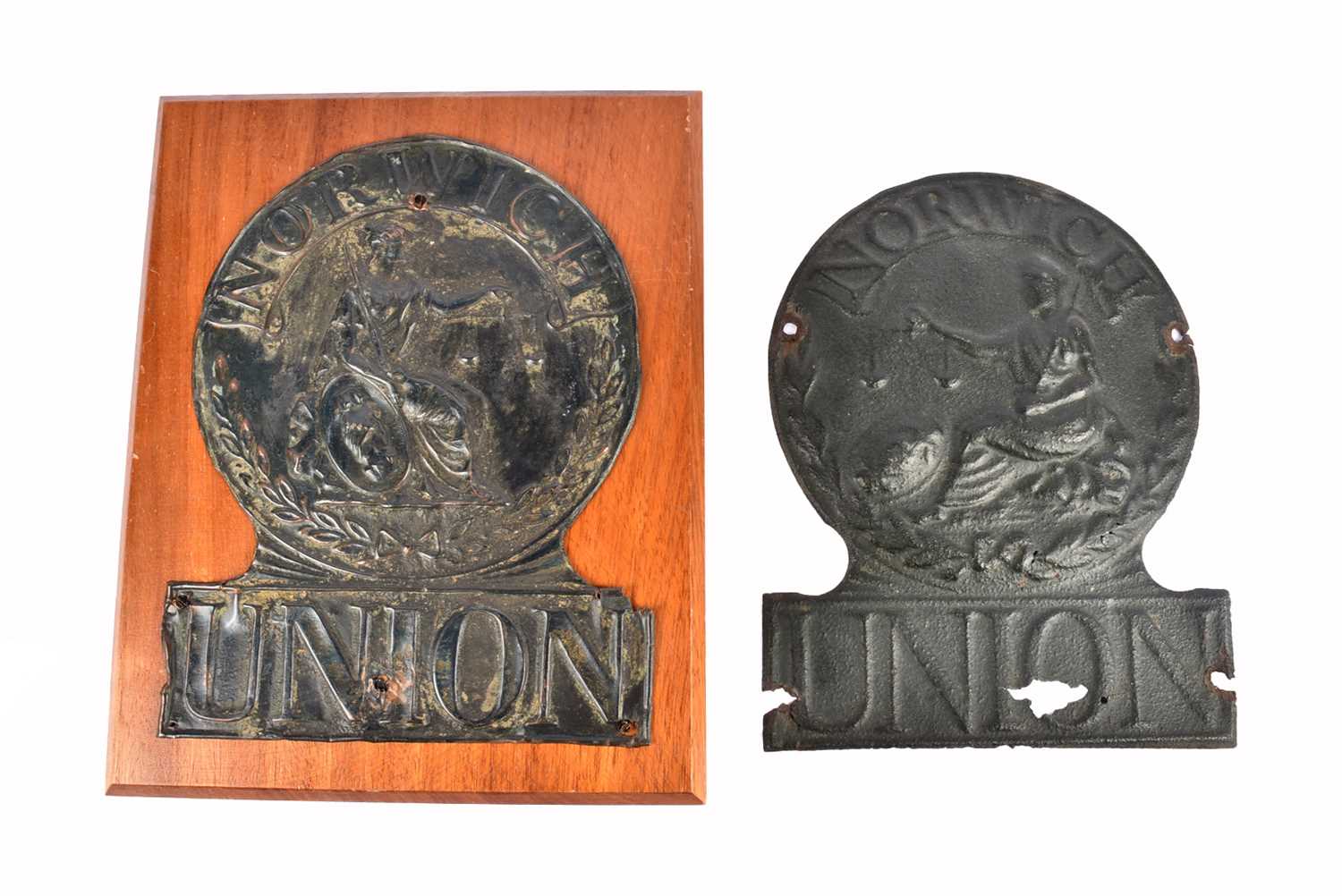 Lot 37 - Two 19th Cenutry Norwich Union Fire Insurance Society firemarks