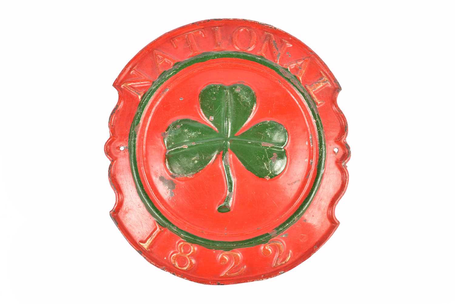 Lot 38 - A 19th Century tin National Assurance Company of Ireland firemark