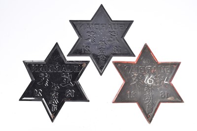 Lot 40 - Three 19th Century tin Guardian Fire and Life Assurance Company firemarks