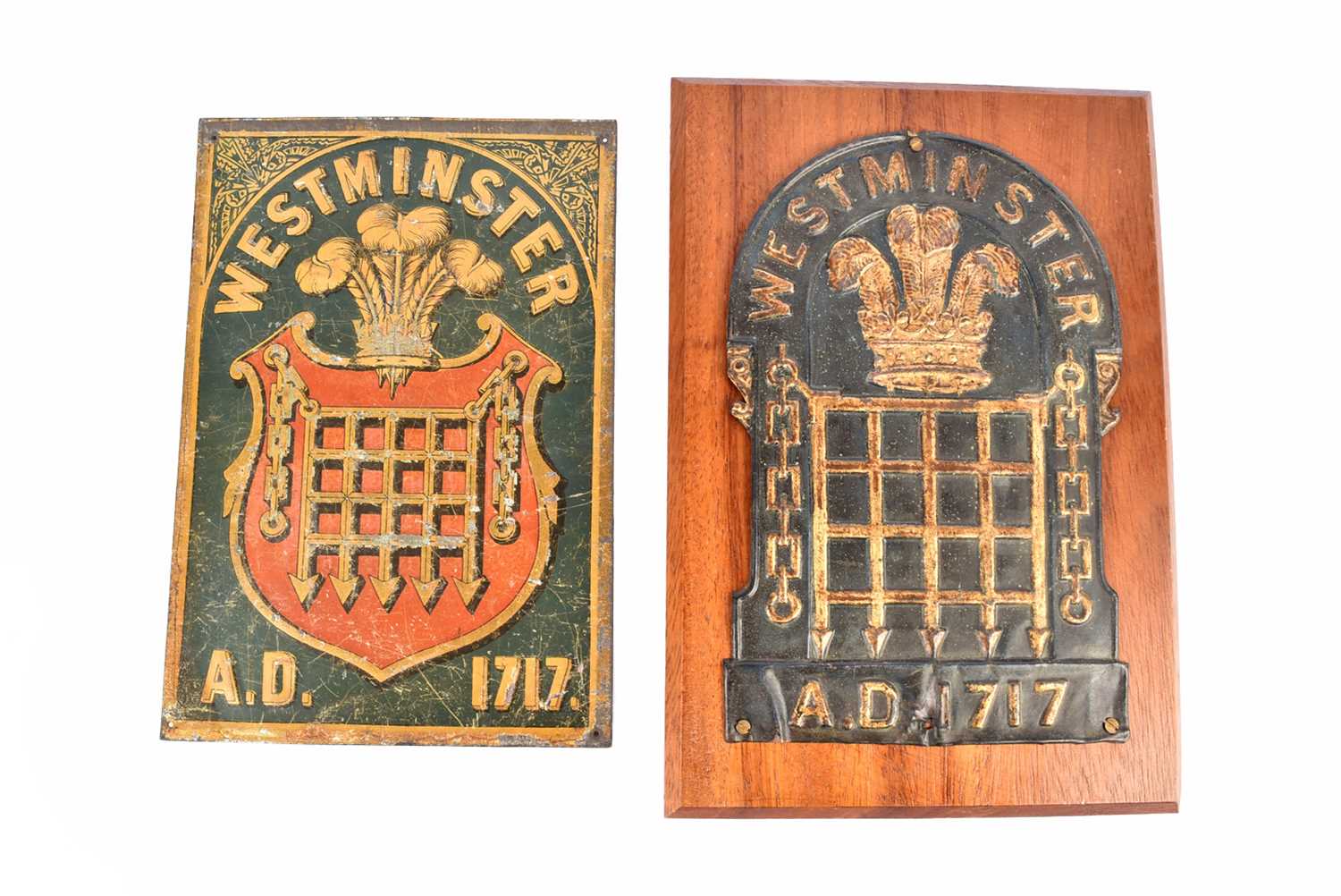 Lot 41 - A 19th Century tin Westminster Fire Office firemark
