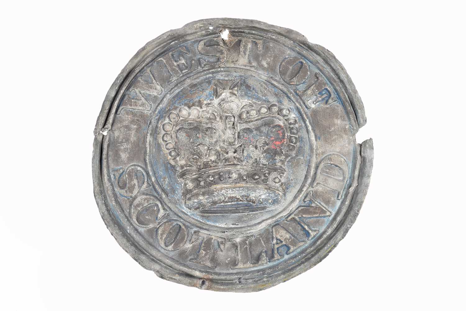 Lot 45 - A 19th Century circular lead West of Scotland Insurance Company firemark