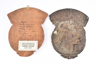 Lot 50 - Two copper 19th Century Beacon Fire Insurance Company firemarks