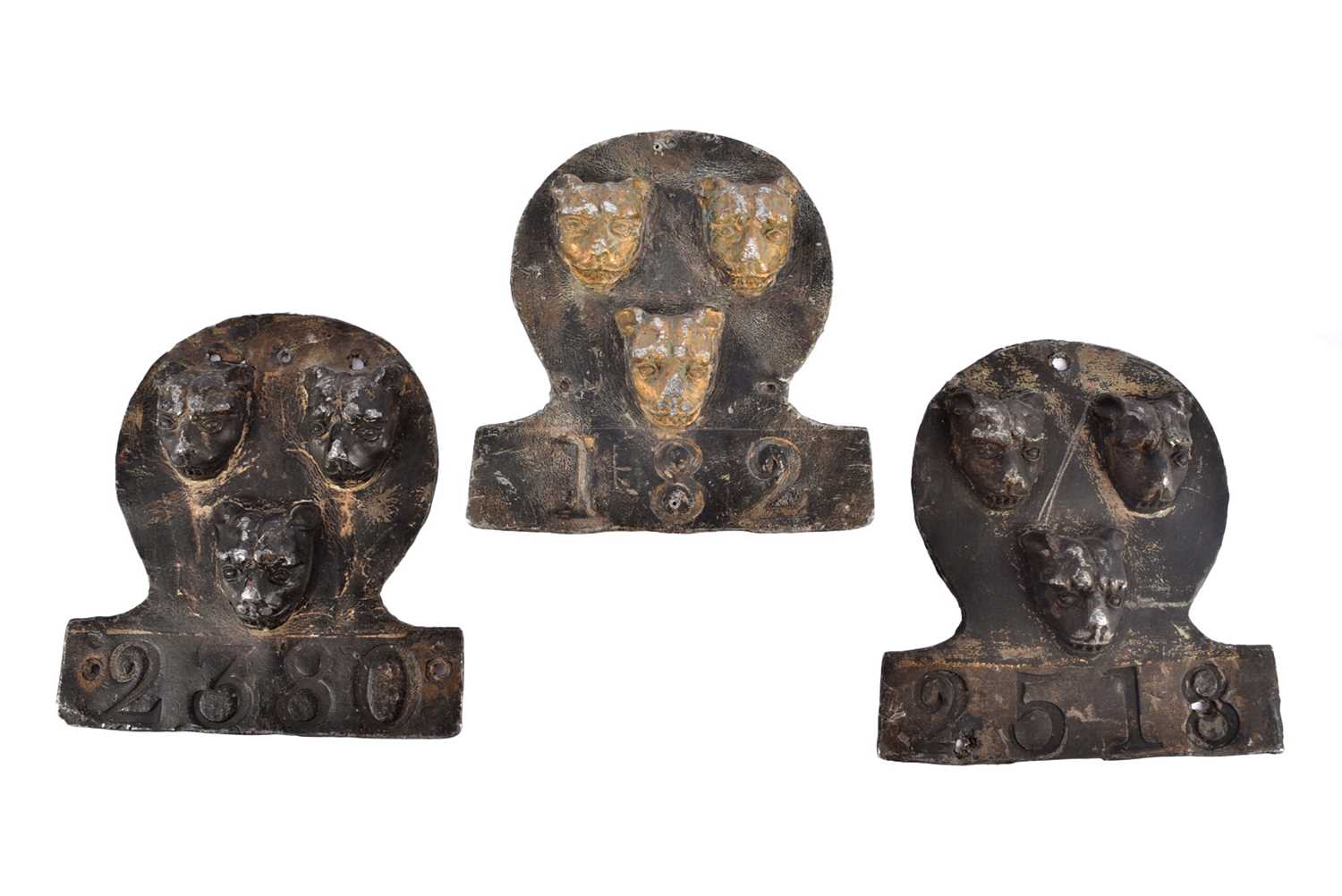 Lot 62 - Three lead 19th Century Salop Fire Office firemarks