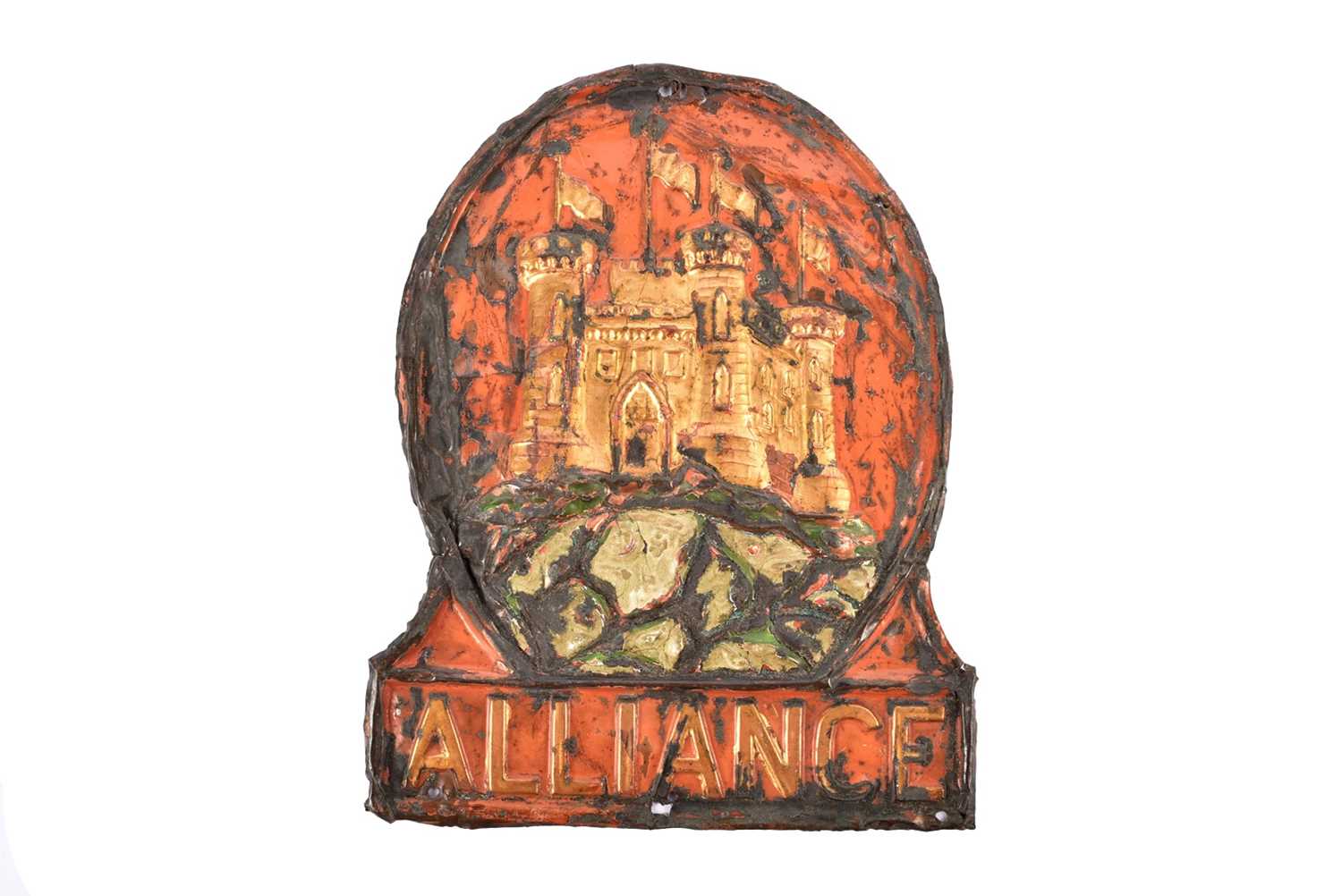 Lot 79 - A 19th Century copper Alliance British and Foreign Fire and Life Insurance Company firemarks