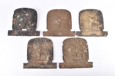 Lot 88 - Five 19th Century copper Protector Fire Insurance Company firemarks