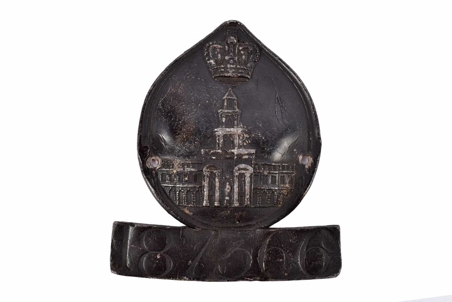 Lot 93 - A 19th Century lead Royal Exchange firemark