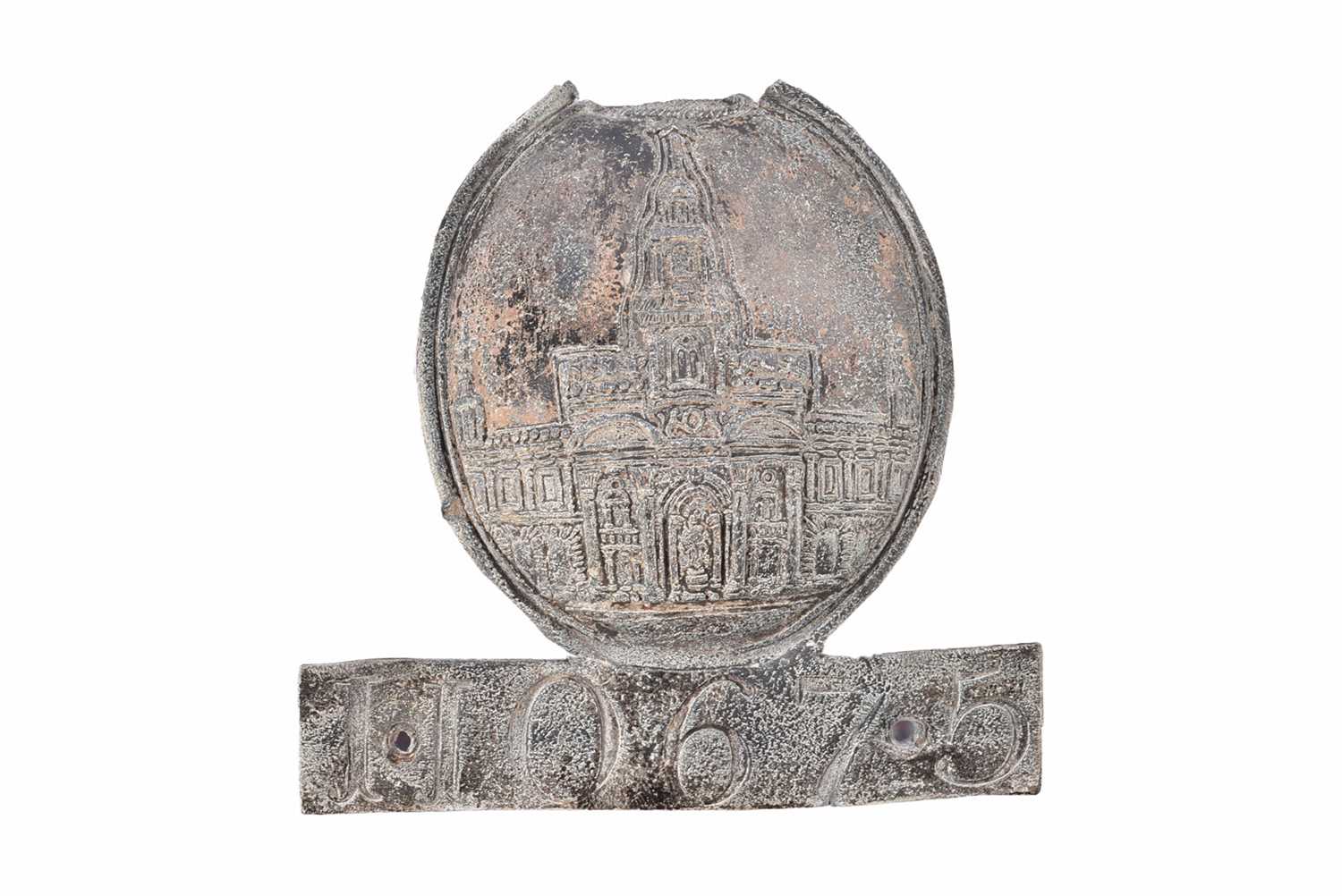 Lot 94 - A 19th Century lead Royal Exchange firemark