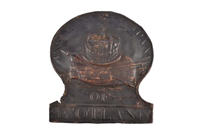 Lot 131 - A 19th Century copper Insurance Company of Scotland firemark