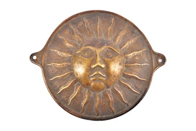 Lot 182 - A circular cast metal Sun Fire Office mark