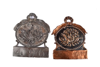 Lot 195 - Two Wiltshire and Western Assurance Society firemarks
