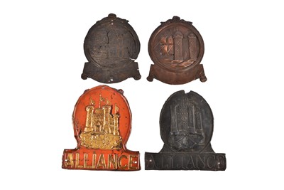 Lot 205 - Four copper and zinc fire marks