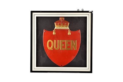 Lot 214 - Queen Insurance Company tinned iron  fire mark