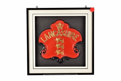 Lot 217 - A 19th Century tin sheet iron Lancashire Insurance Company firemarks