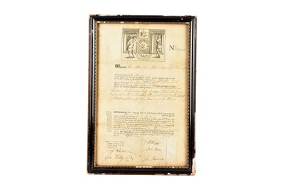 Lot 229 - Framed and glazed Sun Fire Office Insurance policy
