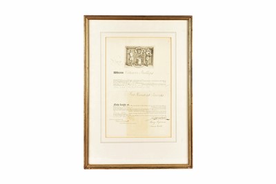 Lot 236 - Framed and glazed two sided Bristol Fire Office Insurance policy