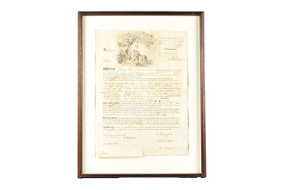 Lot 237 - Framed and glazed Sun Fire Office Insurance policy