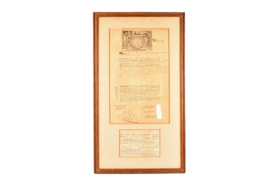 Lot 254 - Framed Sun Fire Office Inurance Policy