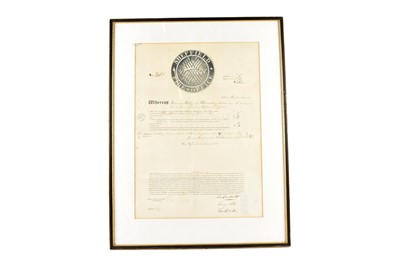 Lot 279 - Framed and glazed Sheffield Fire Office policy
