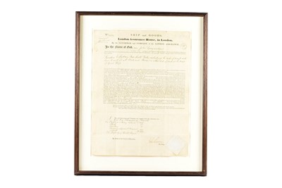 Lot 286 - Framed and glazed London Assurance House Policy