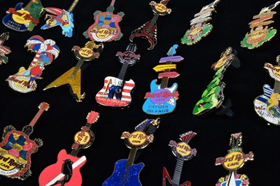 Lot 4 - A collection of twenty unusual designed Hard Rock Café Cayman Islands pin badges