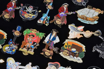 Lot 6 - A collection of twenty Pirate week Hard Rock Café Cayman Islands pin badges