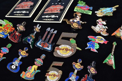 Lot 10 - A collection of twenty anniversary Hard Rock Café Cayman Islands pin badges