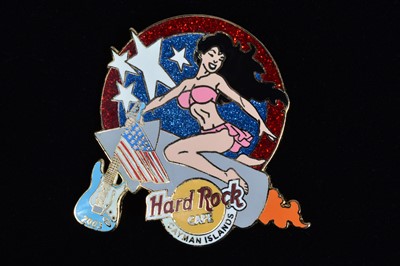 Lot 11 - A collection of twenty Women Hard Rock Café Cayman Islands pin badges
