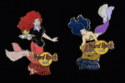 Lot 12 - A collection of eight Mermaid Hard Rock Café Cayman Islands pin badges