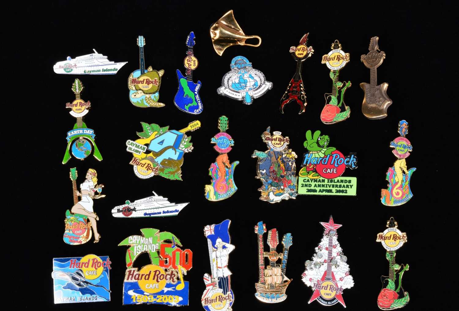 Lot 15 - A collection of twenty three marketing Hard Rock Café Cayman Islands pin badges