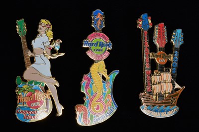 Lot 15 - A collection of twenty three marketing Hard Rock Café Cayman Islands pin badges