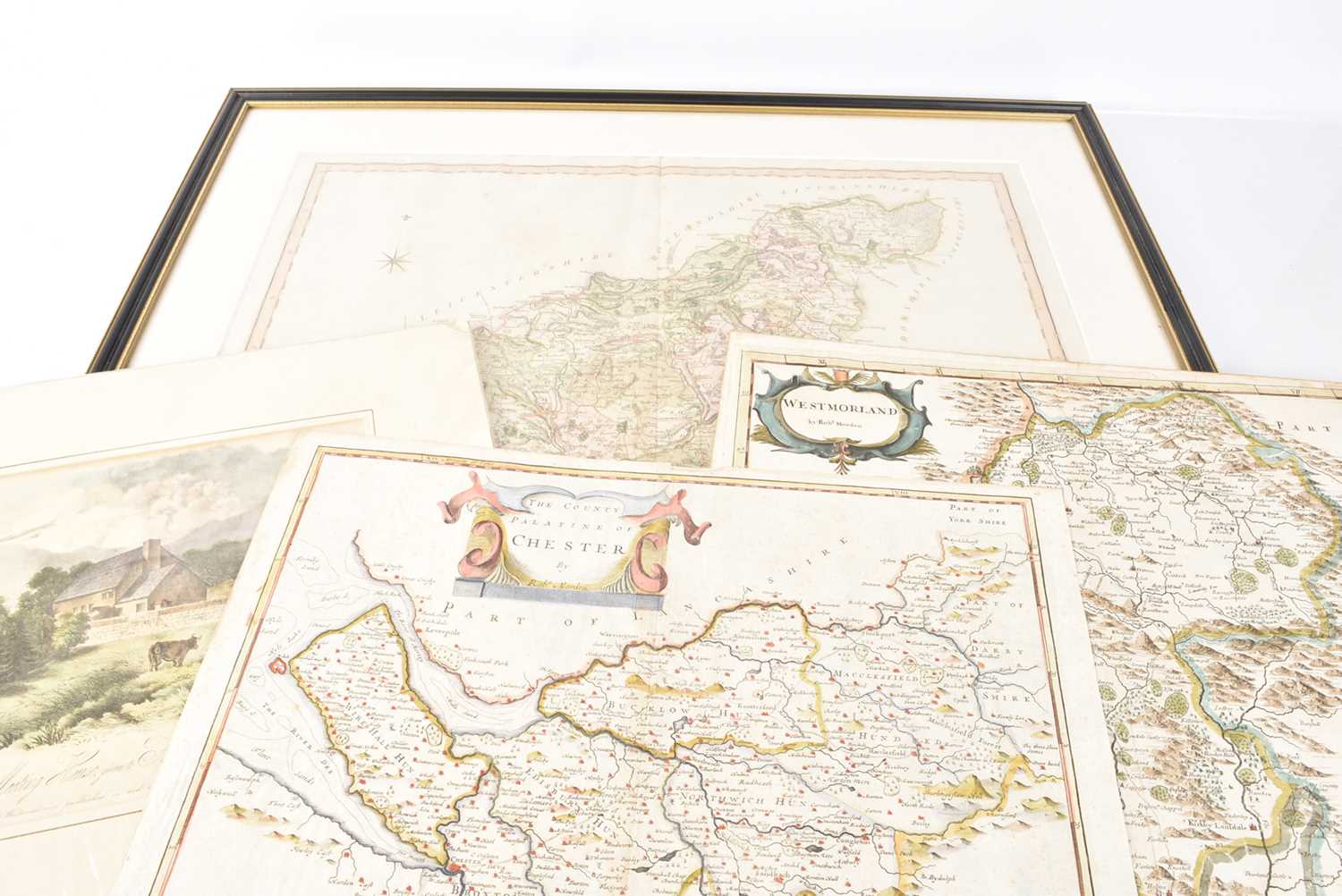 Lot 19 - An assortment of Etched Maps