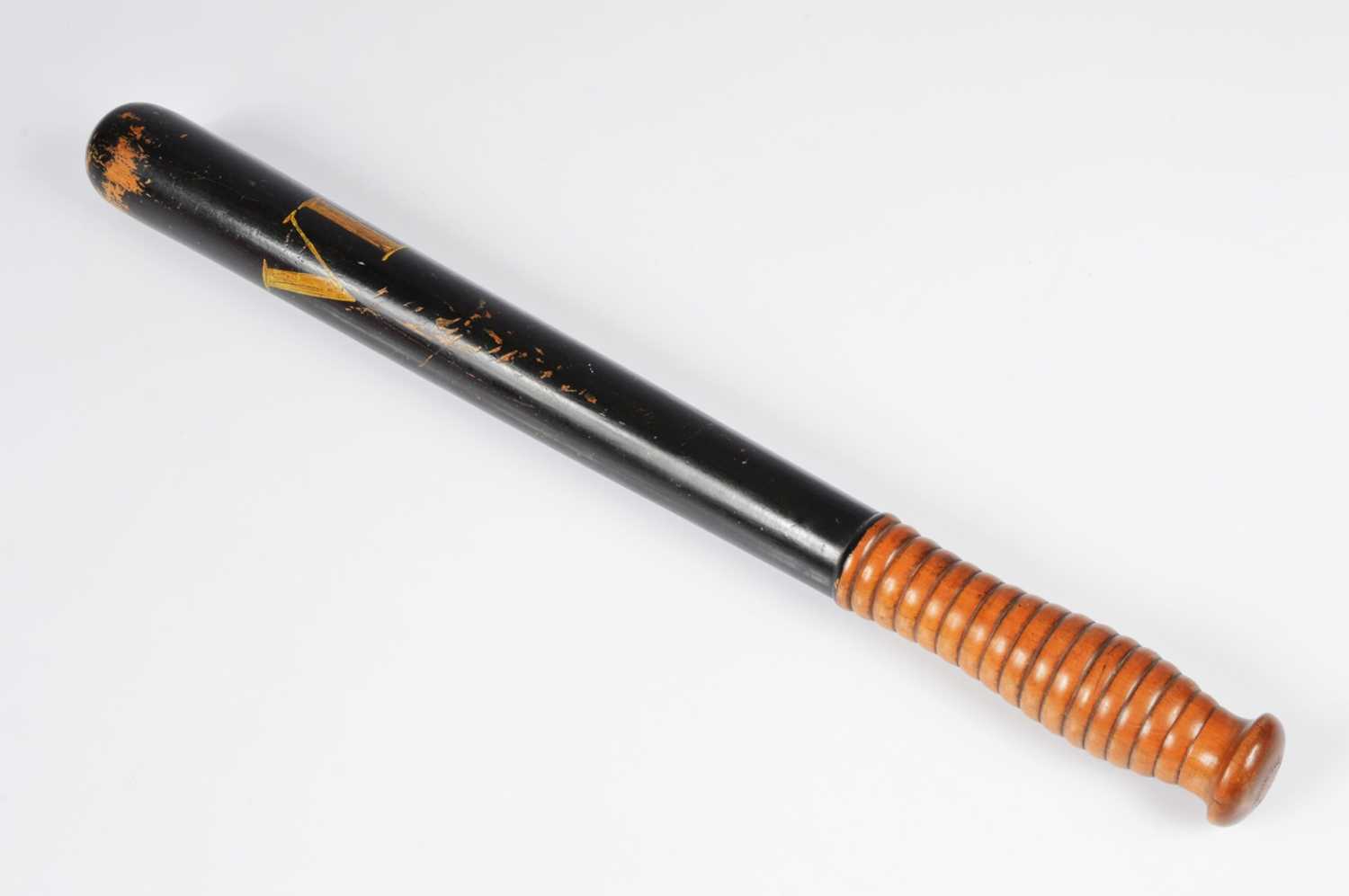 Lot 35 - A Victorian Police Constable painted wooden truncheon by Parker