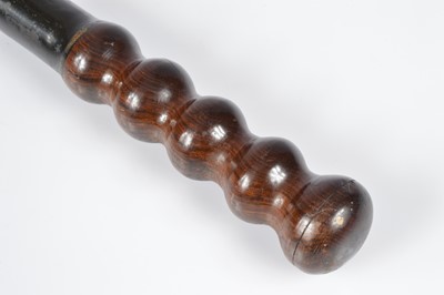 Lot 36 - A Victorian Liverpool Police Constable painted wooden truncheon