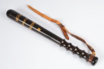Lot 37 - An Early 20th Century Berkshire Police Constabulary truncheon
