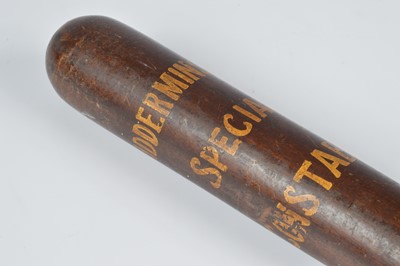 Lot 38 - An early 20th Century Kidderminster Police Constabulary truncheon