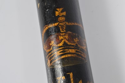 Lot 41 - A Victorian Wilts Police Constabulary truncheon