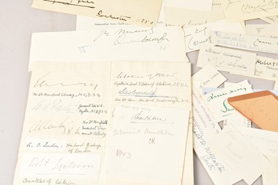 Lot 60 - A collection of 20th Century Signatures