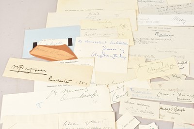 Lot 60 - A collection of 20th Century Signatures